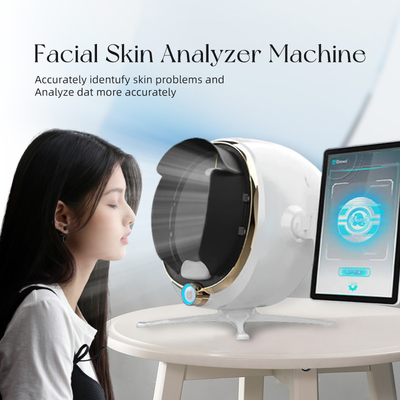Máy phân tích da 3D di động Máy quét khuôn mặt Công nghệ AI mới cho phân tích cơ thể tóc Máy chẩn đoán xét nghiệm da salon nâng cao