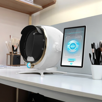 Máy phân tích da 3D di động Máy quét khuôn mặt Công nghệ AI mới cho phân tích cơ thể tóc Máy chẩn đoán xét nghiệm da salon nâng cao
