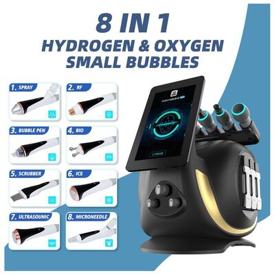 8 Trong 1 Hydro Oxy Bong Bóng Nhỏ Hydrafacial Máy Đa Chức Năng Chăm Sóc Da Mặt Salon Thiết Bị