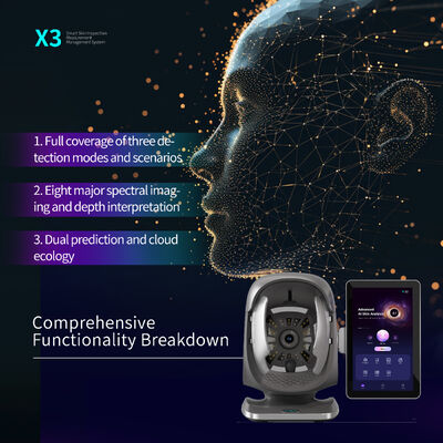Máy phân tích da X3 AI Camera Salon Chẩn đoán khuôn mặt Máy dò sắc đẹp Máy quét HD Thiết bị máy