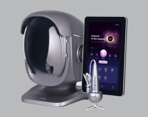 Máy phân tích da mặt AI chuyên nghiệp mới: Thiết bị màn hình 15,6 inch để phát hiện đa phổ độ ẩm và sắc tố da.