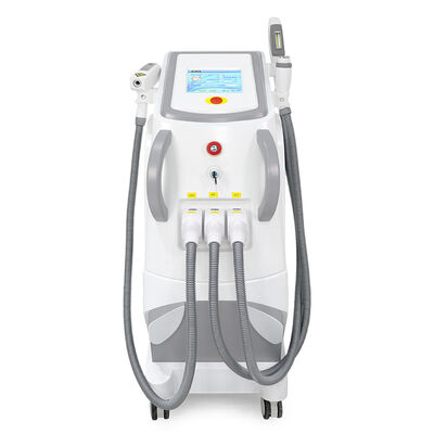 Máy làm đẹp laser đa chức năng ba trong một thẳng đứng Ba tay cầm Xóa lông laser Không đau Xóa lông an toàn Xóa hình xăm bằng laser Máy RF