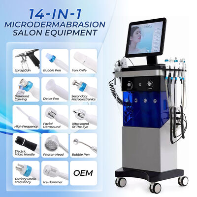 14 trong 1 Thiết bị làm đẹp khuôn mặt chuyên nghiệp để làm sạch sâu ẩm ướt da