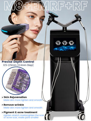 Máy làm đẹp M8 RF Microneedling với 4 tay cầm cho khả năng thâm nhập năng lượng sâu và làm săn chắc da